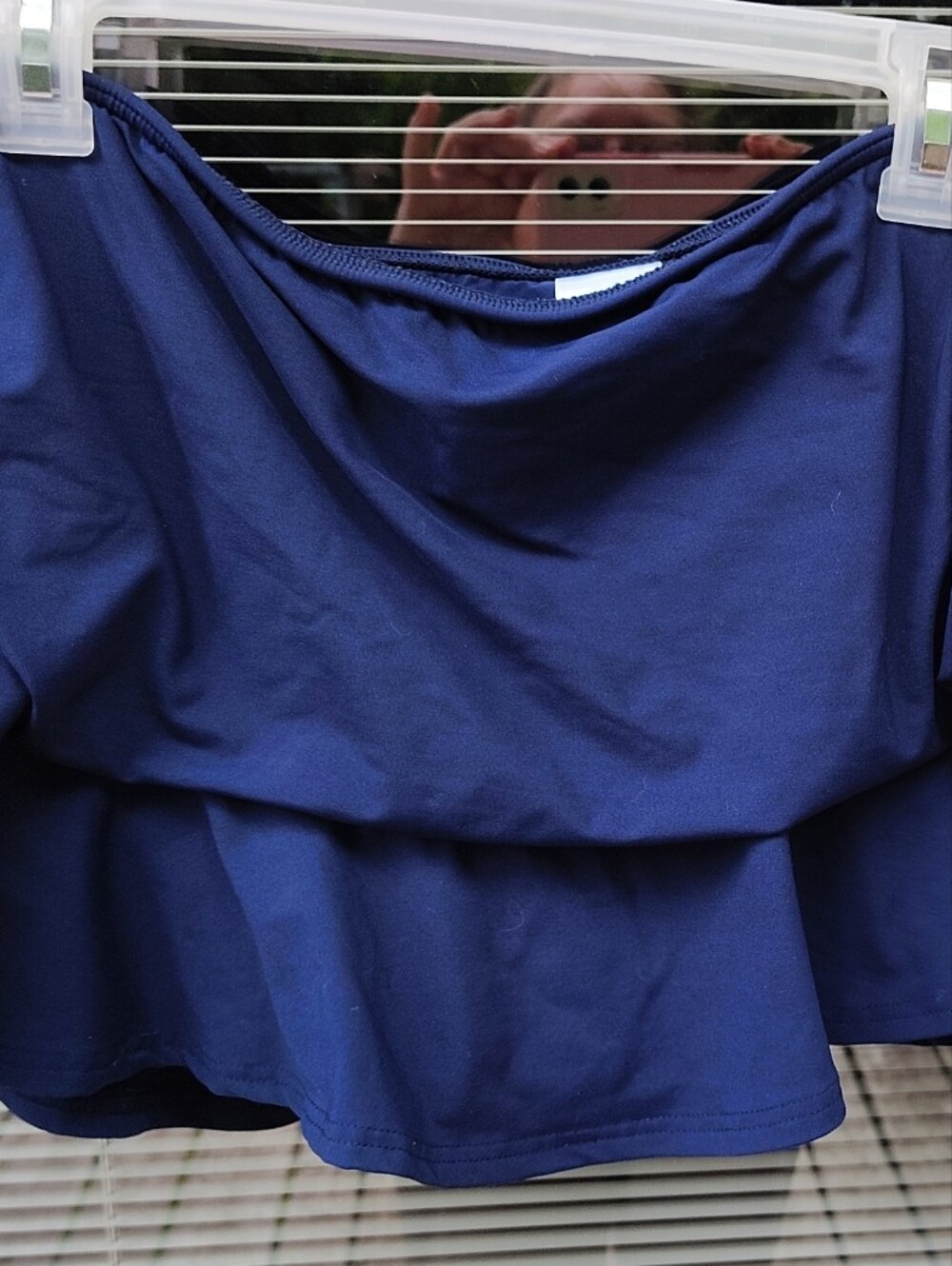 Lands' End Navy Blue Swim Skirt